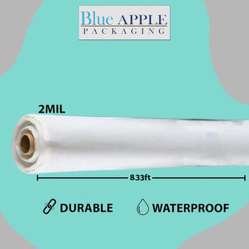 Clear Plastic Sheeting 2 mil 8.33ft X200ft